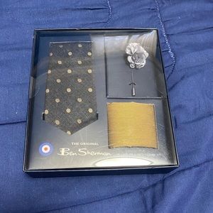 Ben Sherman 3-Pc. Tie, Lapel Pin & Pocket Square